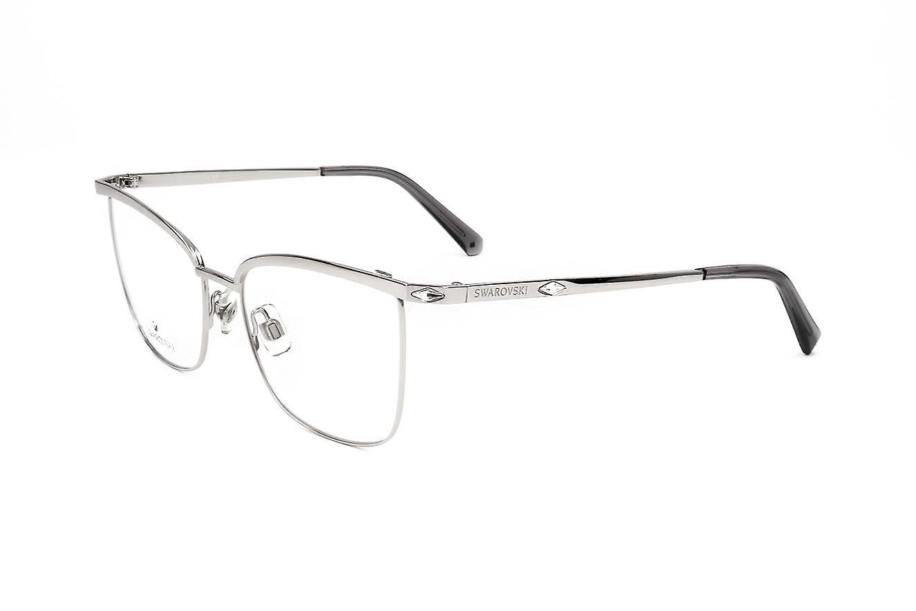 Eyewear Frames Swarovski SK5289 016 SHINY PALLADIUM 53/16/140 WOMAN Silver 53 mm