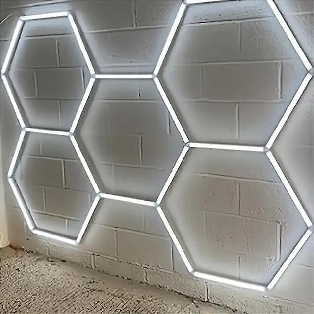 Jimonzi Garage Light Hexagon Lights Lamp AC 90-260V Led Car Workshop Ceiling Lighting 6000K-No-Other 120W