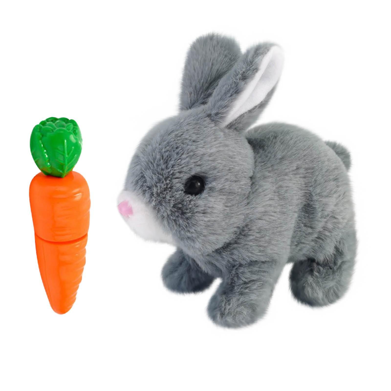 Baodan Bunny Toys Interactive Toys Bunnies Can Walk And Talk, Easter Plush Stuffed Bunny Toy Walking Rabbit Educational Toys For Kids, Hopping Ears...