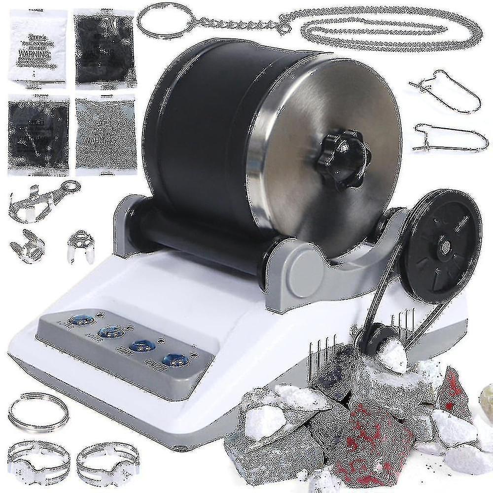 Professional Rock Tumbler Kit Rock Polisher For Kids And Adults Electronic Rock Tumbler Kit With Polishing Machine, Polishing Grits, And Rolle Banmo