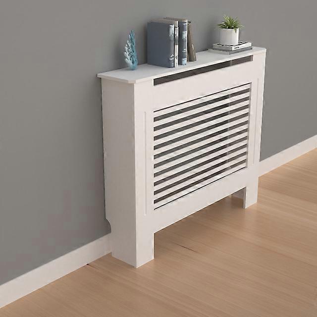 Unho 92cm Tall Large Radiator Cover Horizontal Cabinet MDF Grill Shelf 78x19x92cm