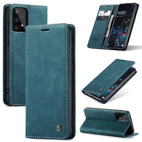 Hsmy For Samsung Galaxy A33 5G CaseMe 013 Multifunctional Horizontal Flip Leather Phone Case Blue