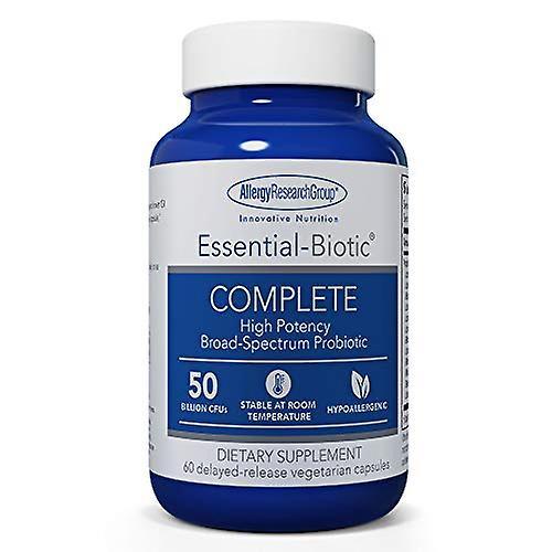 Allergy Research Group - essential-biotic Complete - High Potency probiotic, No Refrigeration - 60 Vegetarian Capsules