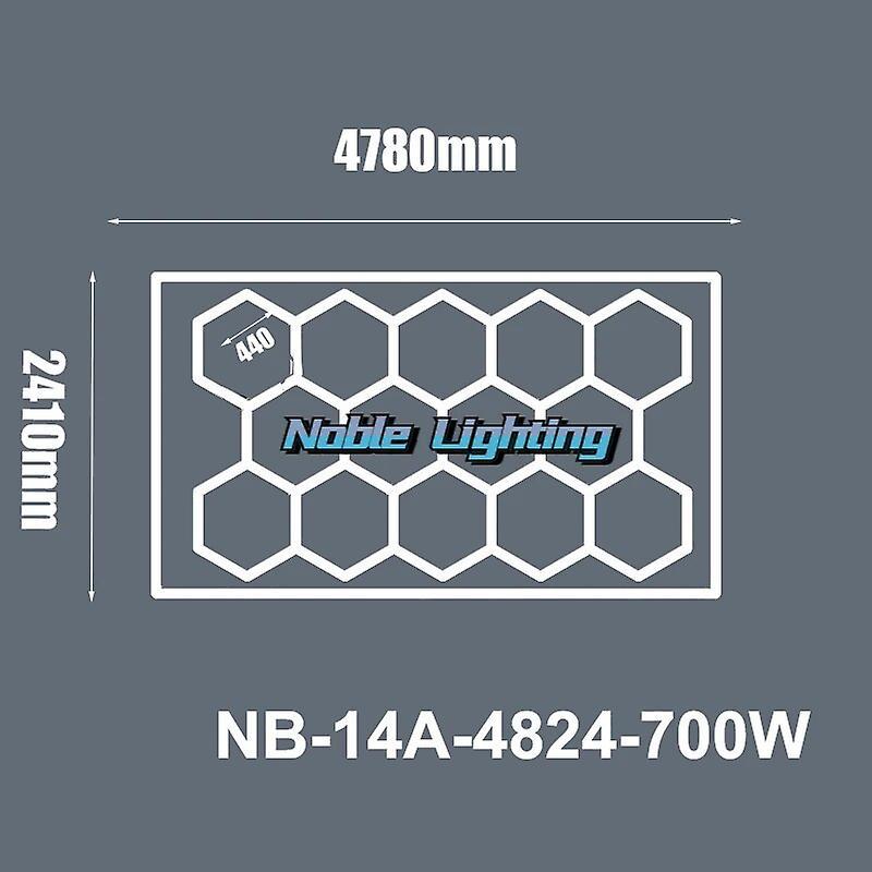 Youping 5x12M Garage Light Factory High Lumen Work Hexagon Lights Lamp Arrow Shape Indicator Light for The Showroom NB-14A