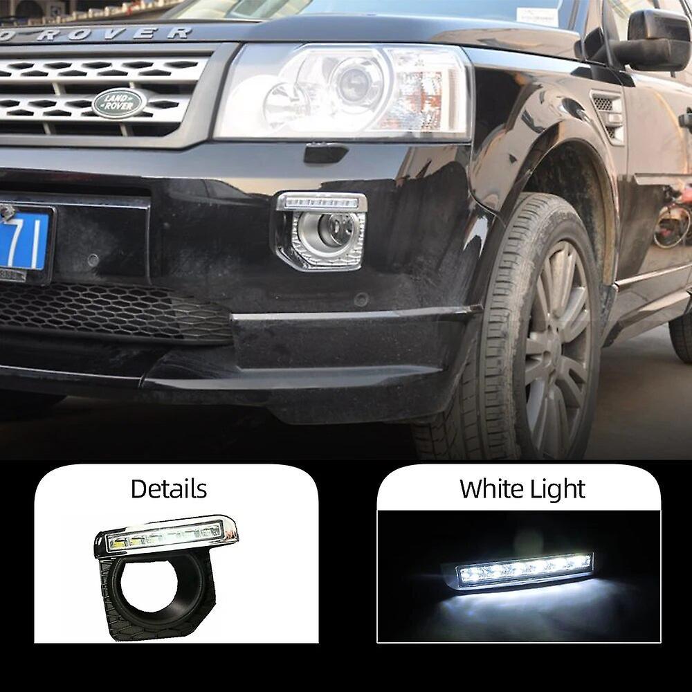 Eccpp 1 Set For Land Rover Freelander 2 Freelander2 2012 2013 2014  2015  2016 LED DRL Daytime Running Lights Daylight Fog Lamp White