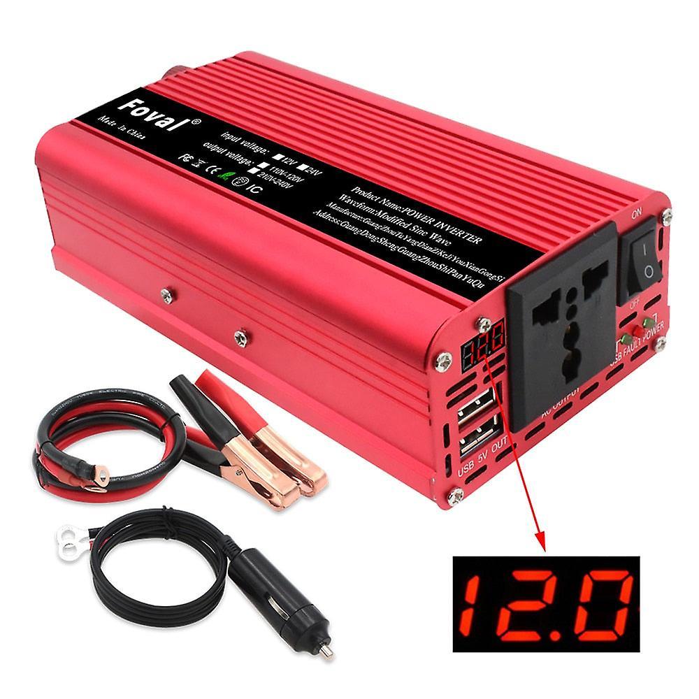 Slowmoose Dual Usb 2000w Watt Dc 12v To Ac 220v Portable Car Power Inverter Charger,