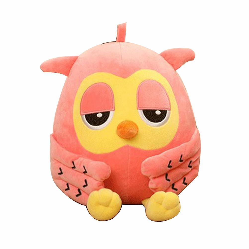 Haloppe Lovely Plush Owl Soft Stuffed Animal Doll Toy Throw Pillow Kids Gift Home Decor Pink