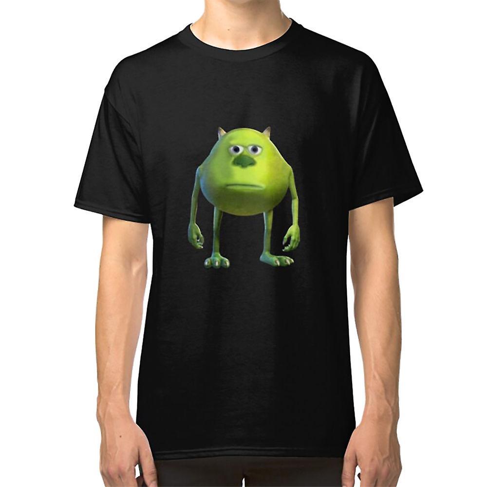 RockShark Mike Wazowski Sulivan Face Meme T-shirt black L