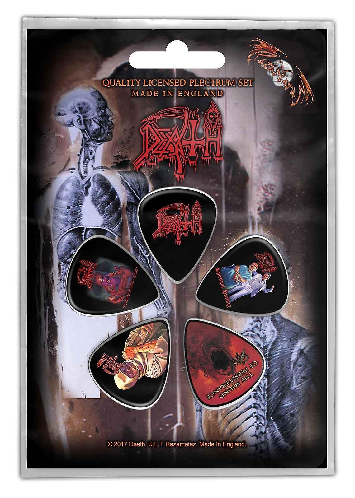 Death Album Covers Plectrum Pack Guitar picks Black Taille unique