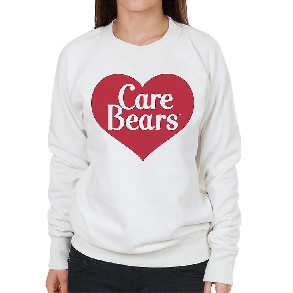 Care Bears Love Heart Logo Women's Sweatshirt White Medium