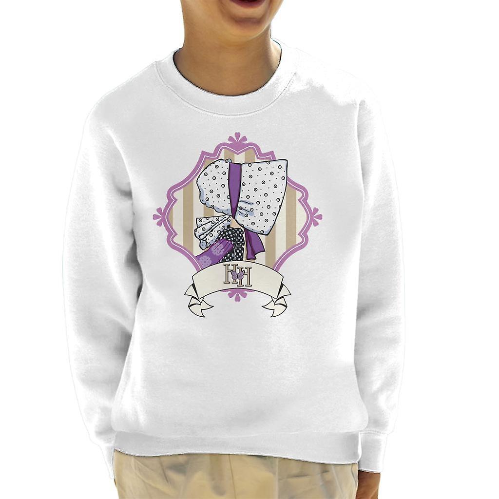 Holly Hobbie Bonnet Side Profile Kid's Sweatshirt White Large (9-11 yrs)