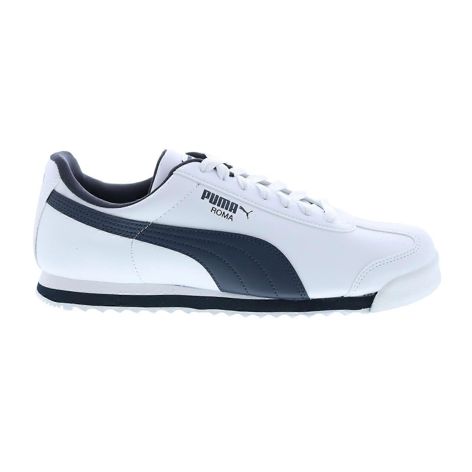 Puma Adult Mens Roma Basic Lifestyle Sneakers White New Navy US 10.5