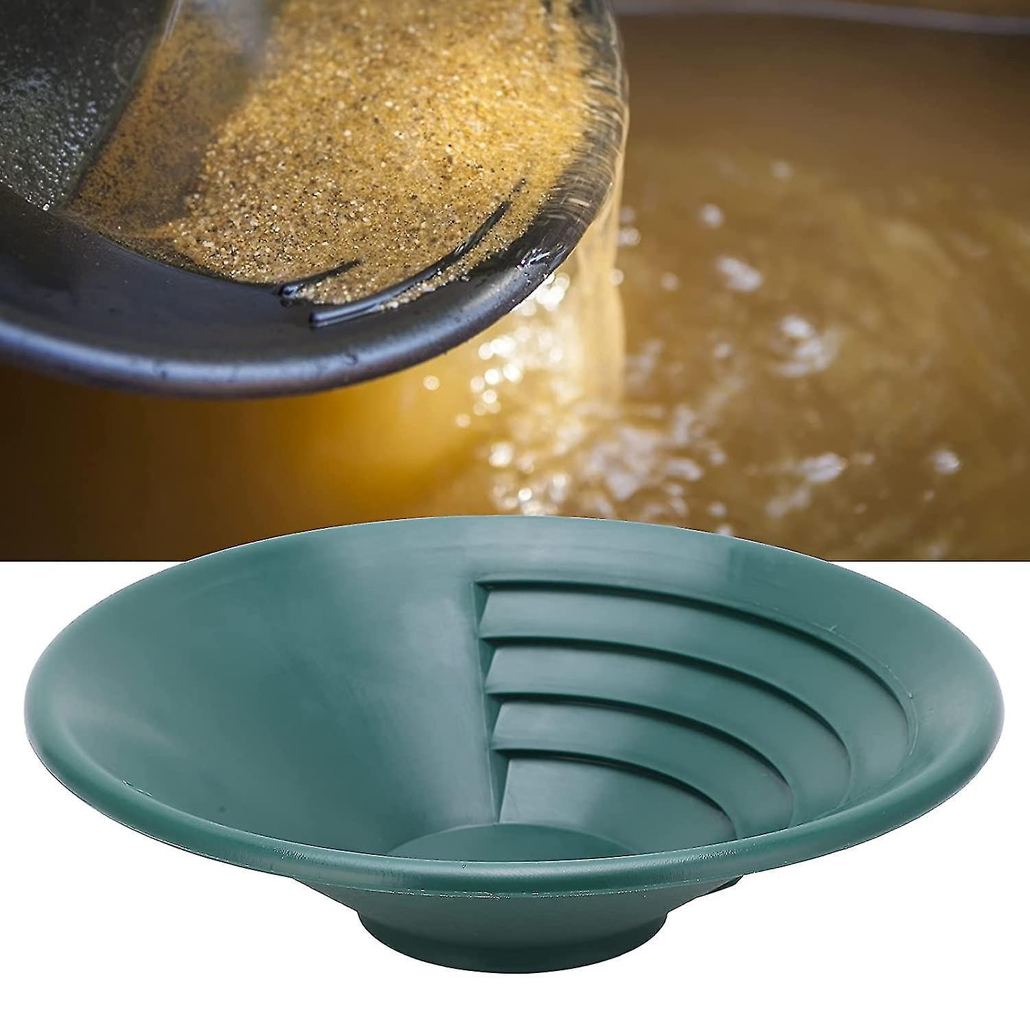 Tianzun 26cm Gold Pan, Gold Panning Kit, Abs Gold Sifting Classifier Washing Sieve Tray Accessory