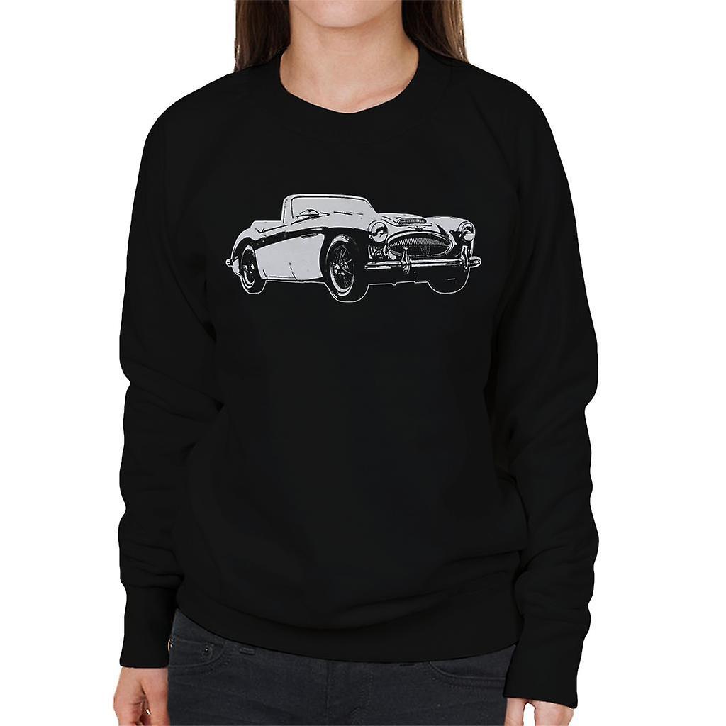 Austin Healey 3000 British Motor Heritage Women's Sweatshirt Black Medium