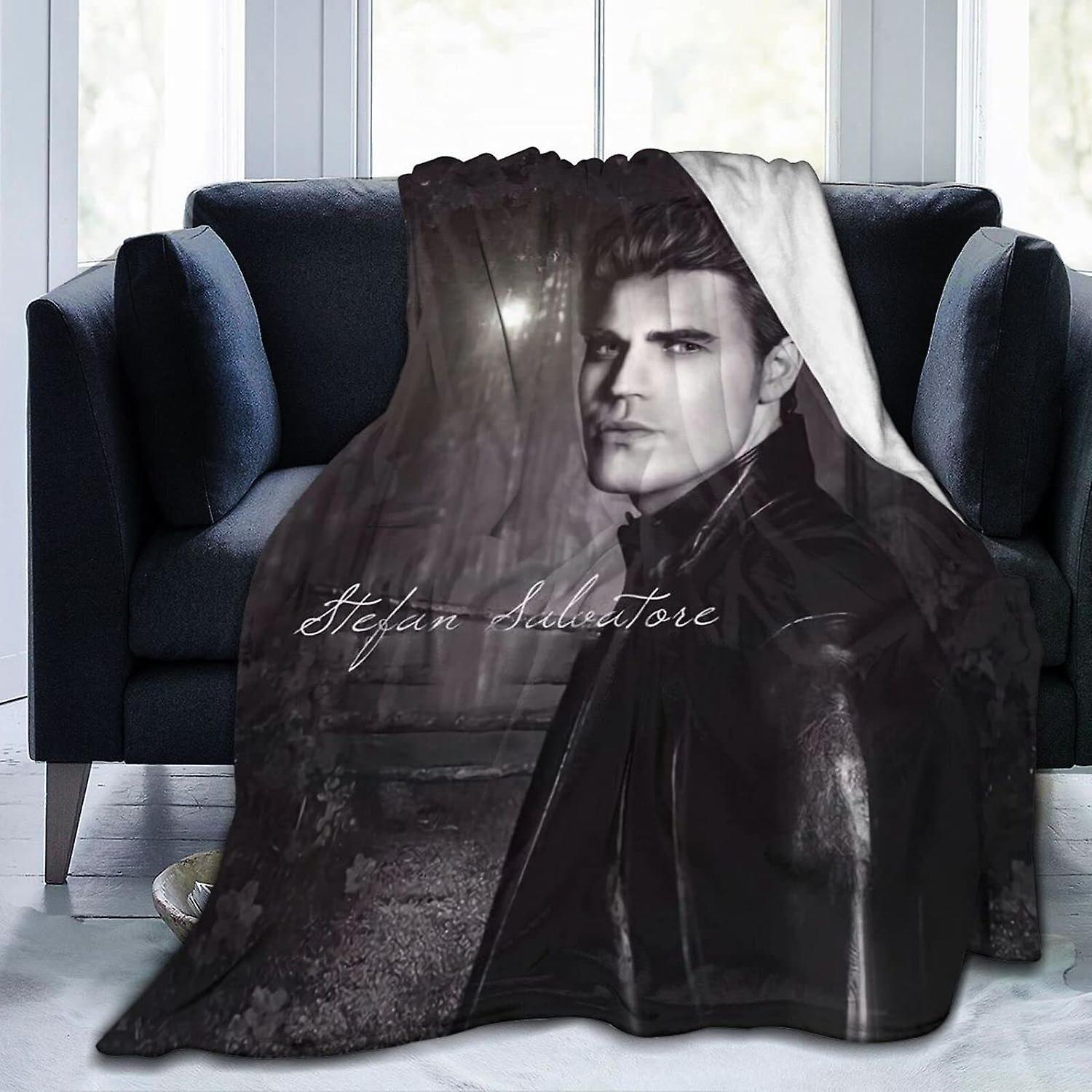 Kerota Stefan Salvatore Fleece Blanket Throw Blanket Lightweight Super Soft Cozy Luxury Bed Blanket Microfiber ABD27467 50x40in 125x100cm