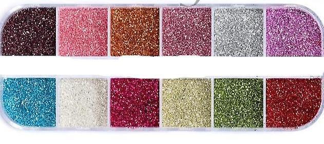 Slowmoose 10gm Mixed Size Nail Glitter Flakes, 3d Sequins Paillette Powder - Charm Nail CT-33