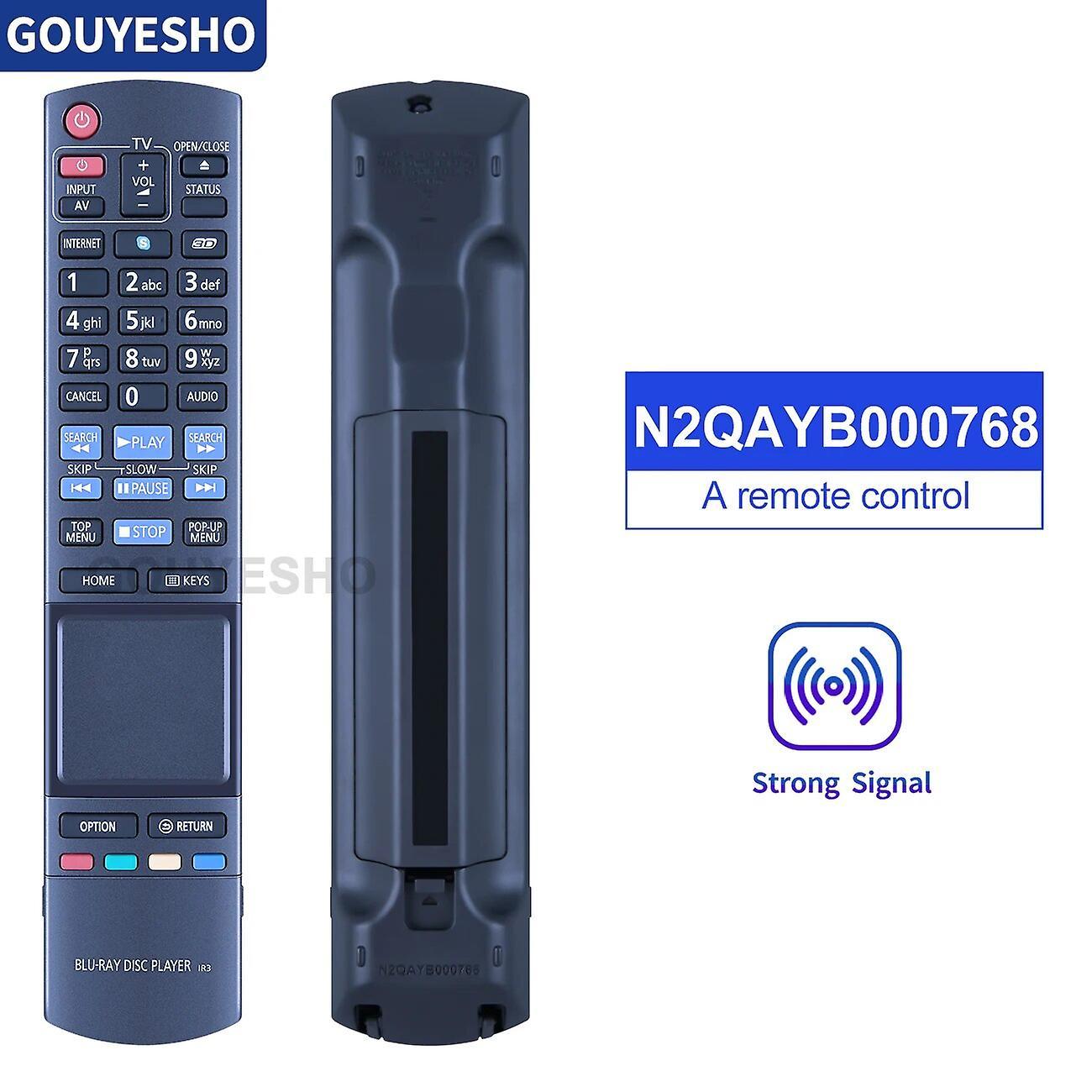 Scitoo New N2QAYB000768 Remote Control For Panasonic Blu-Ray Disc Player IR3 DMP-BDT500