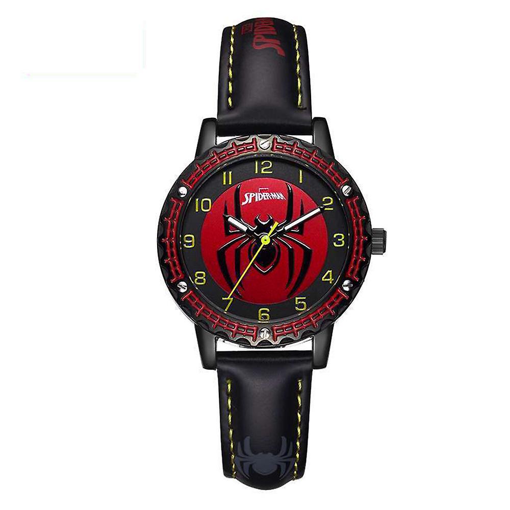 Vicbuy Gifts Wrist Watch Spiderman Luminous Analogue Watches Kids Black