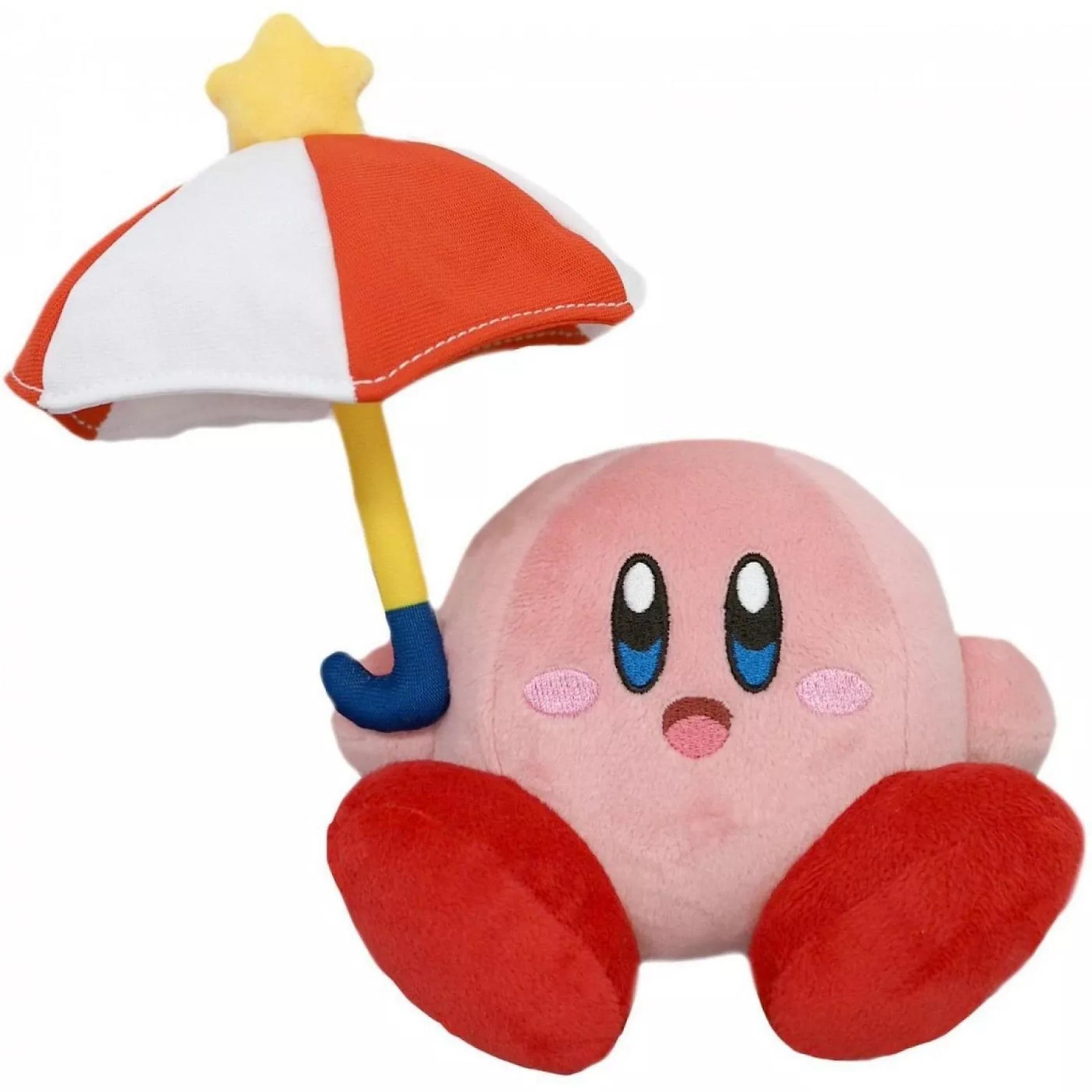 Video Games Kirby and Parasol 5" Plush Doll Pink