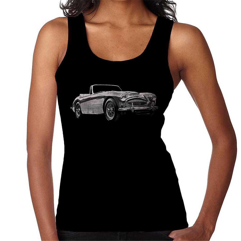 Austin Healey Grey British Motor Heritage Women's Vest Black Medium