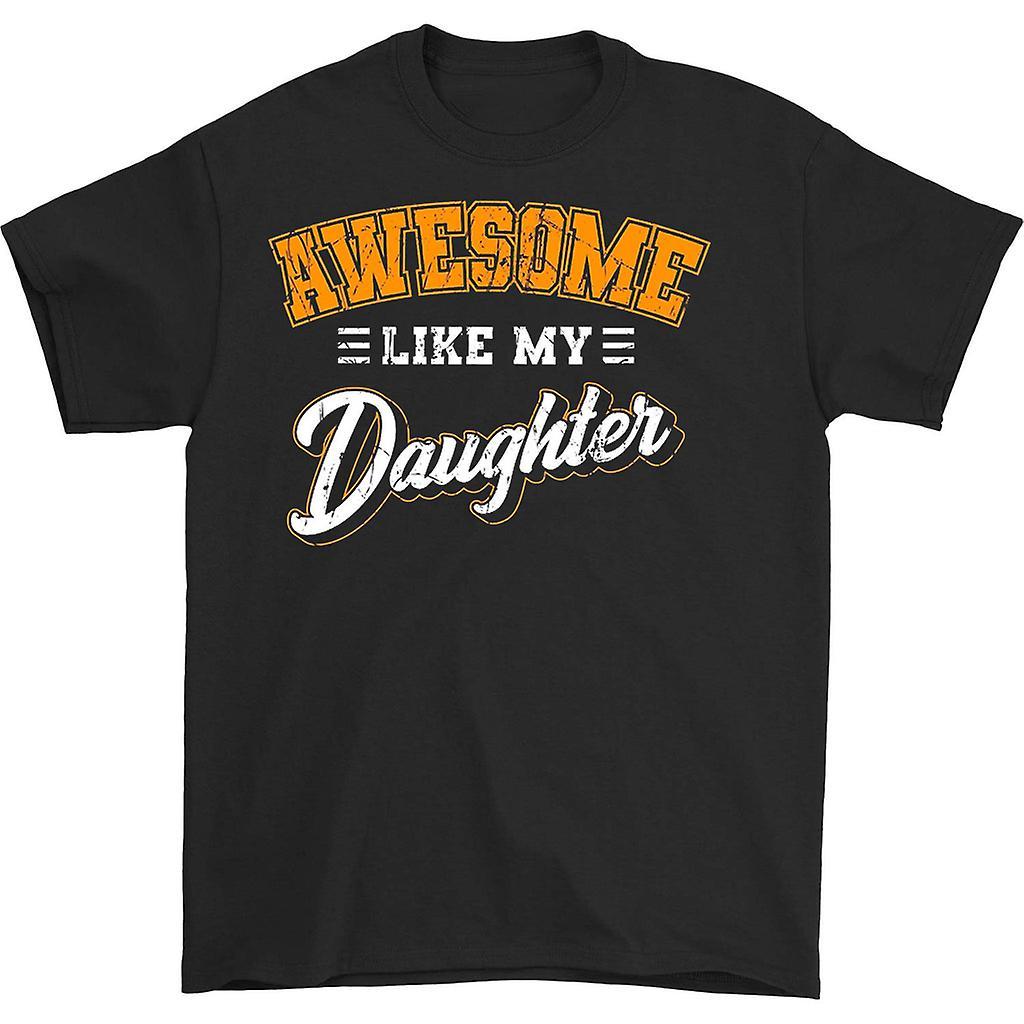 HISHARK Awesome Like My Daughter T-shirt Black L