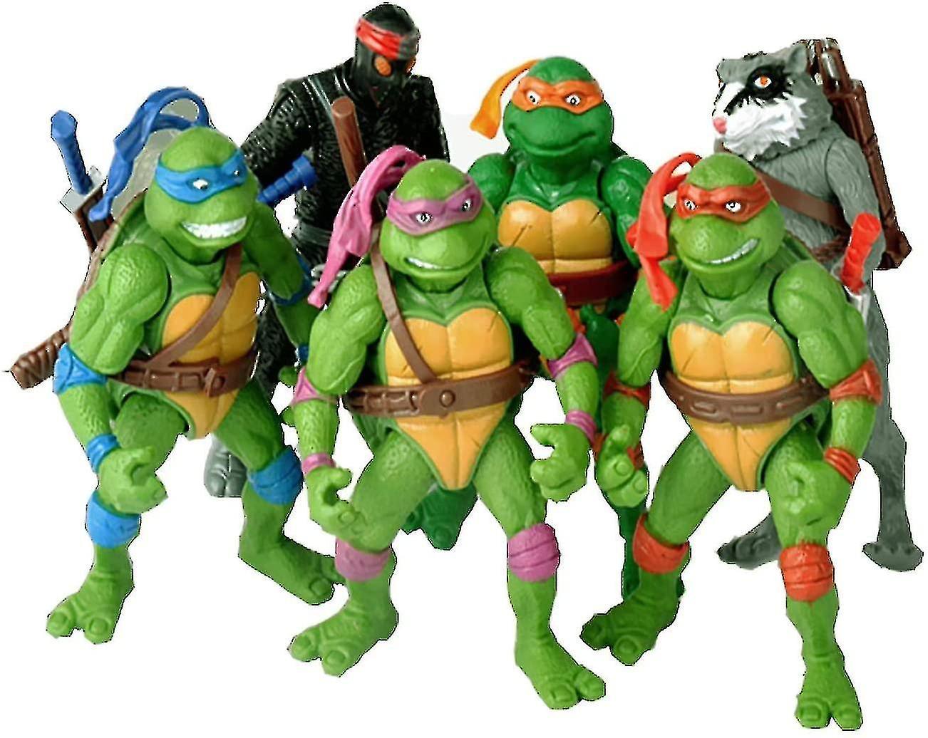 Sfygv 6pcs/bag Lovely 12cm Turtles Actions Figure Cartoon Tartaruga Ninja Toys For Children Anime Figure Doll Birthday Gifts