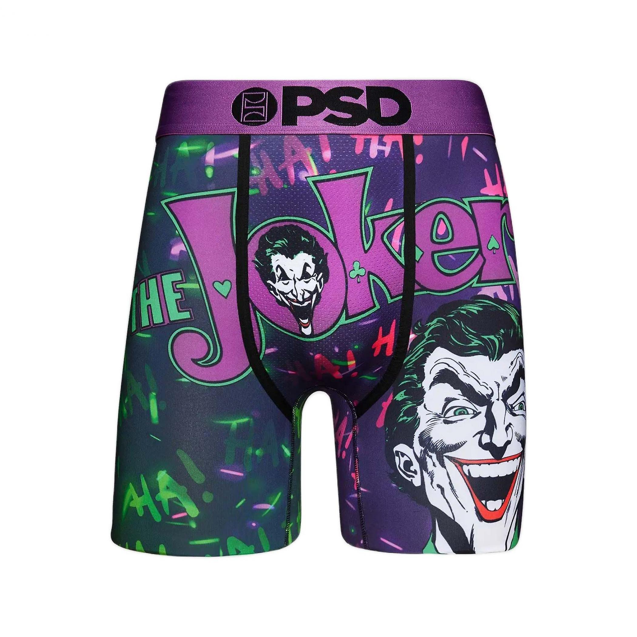 DC Comics The Joker Maniacal Laugh PSD Boxer Briefs Multi-Color Large (36-38)