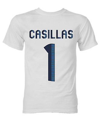 Gildan Iker Casillas Real Madrid Hero T-Shirt (White) XLB (12-13 Years)