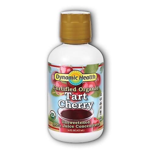 Dynamic Health Laboratories Tart Cherry Concentrate Certified Organic Plastic, 16oz (Pack of 1)