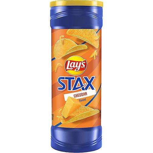 Lays Lay's Stax Cheddar Potato Crisps Chips