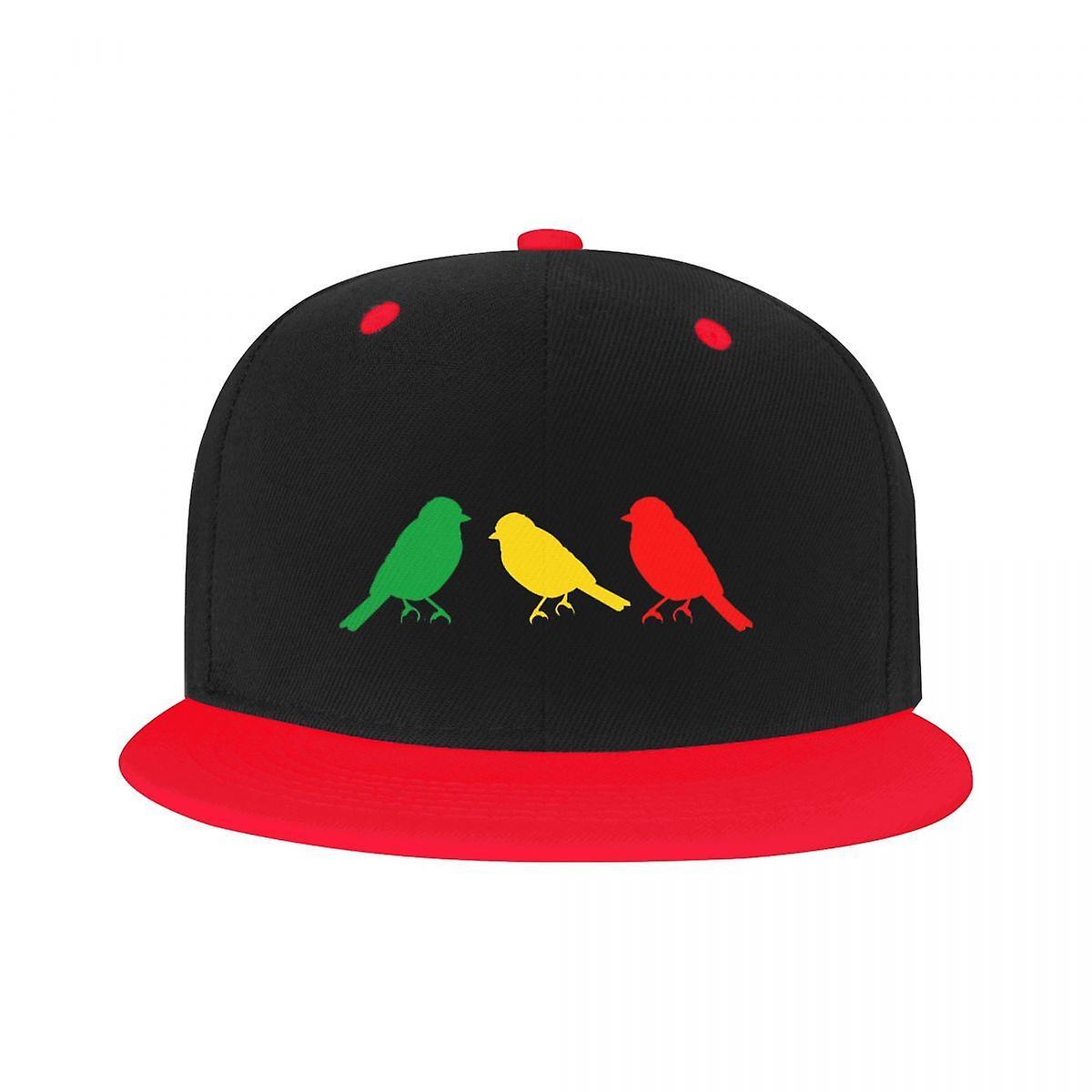 Bolongking Fashion Unisex Ajax Bob Marley Baseball Cap Adult Three Little Birds Adjustable Hip Hop Hat Women Men Sun Protection Red Adult Baseball Cap