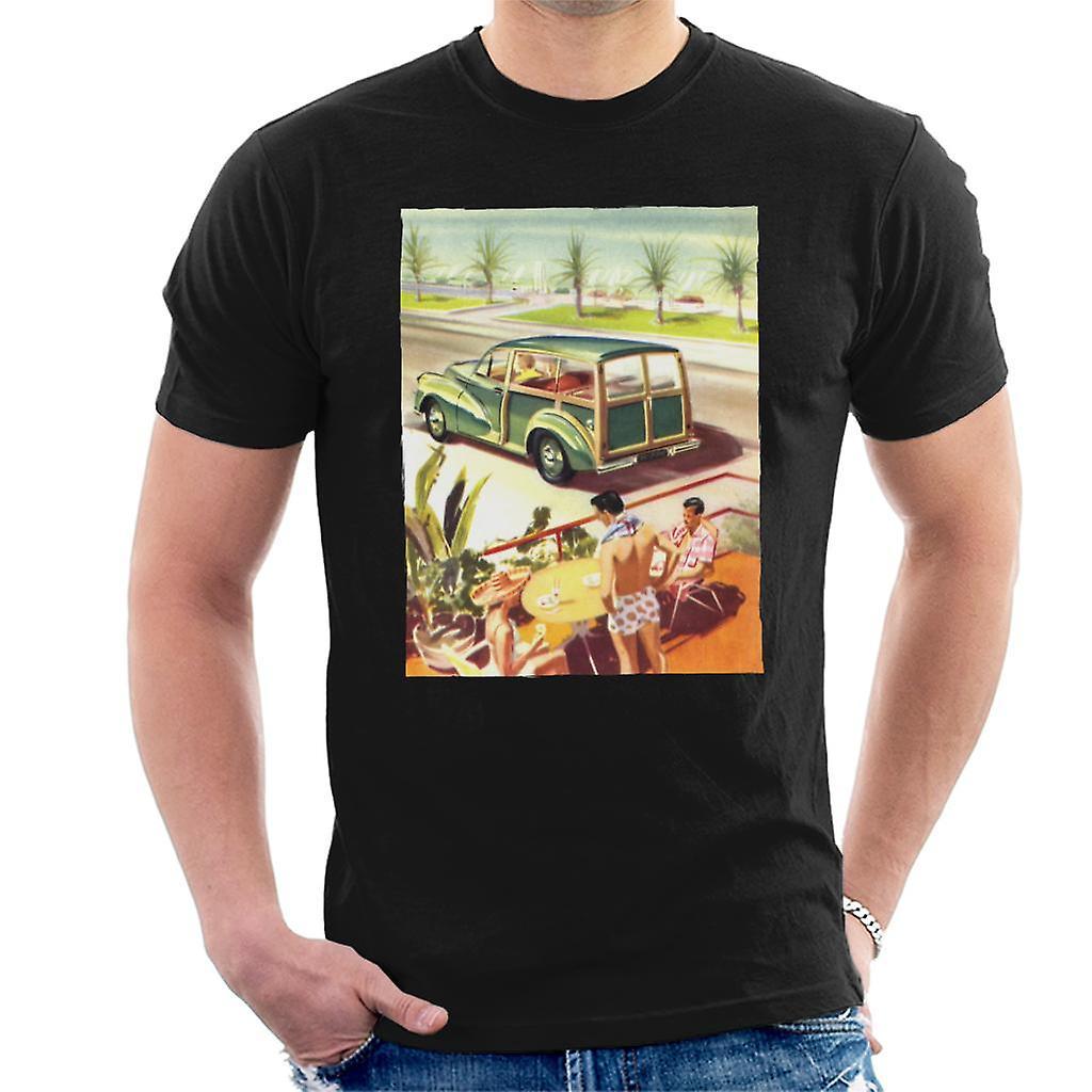 Morris Traveller Summer British Motor Heritage Men's T-Shirt Black XX-Large