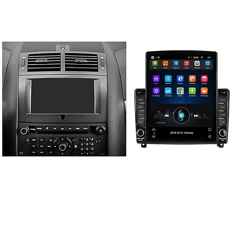 JIULUNET 9.7" Android For Peugeot 407 1 2004-2010 Tesla Type Car Radio Multimedia Video Player Navigation GPS