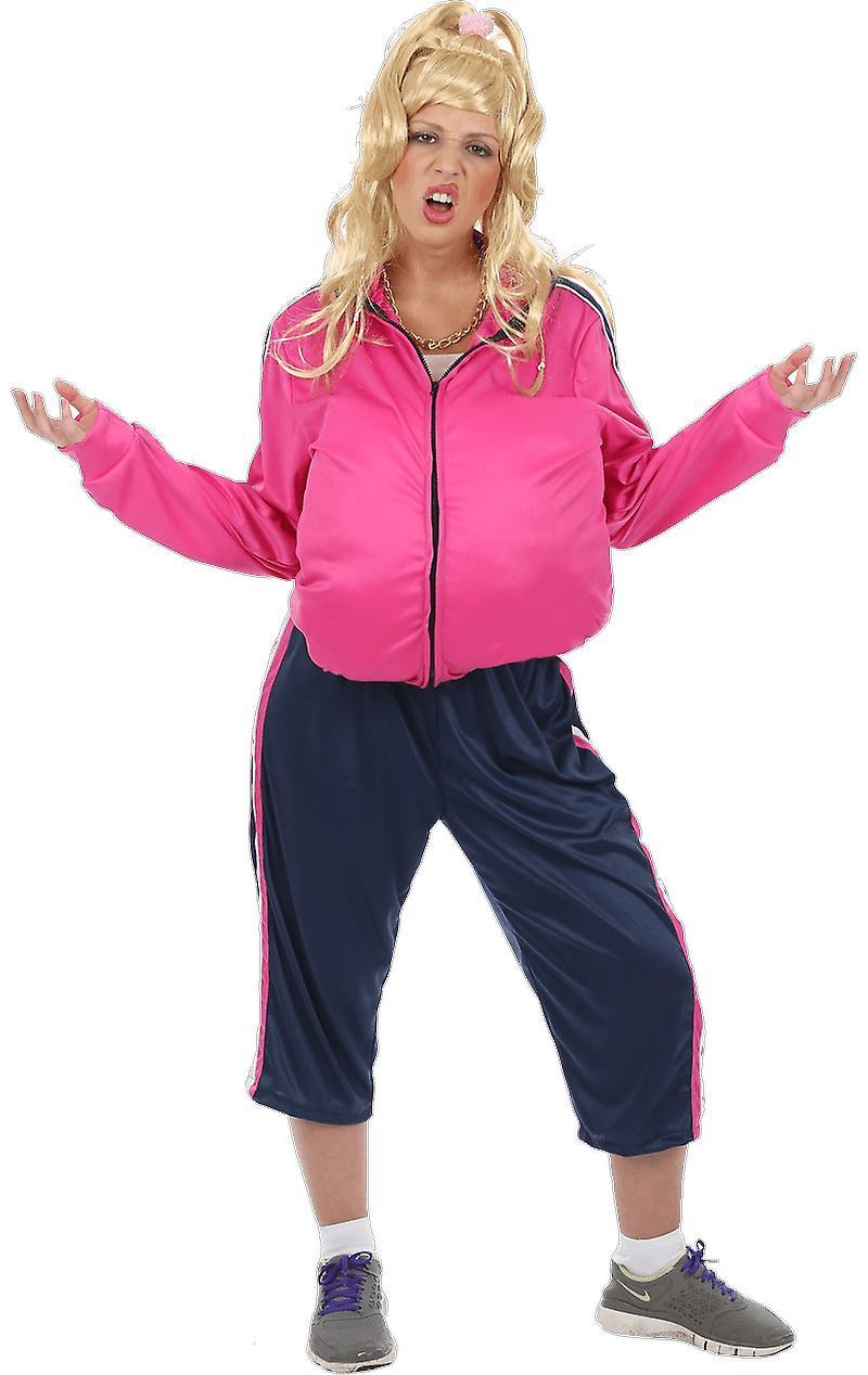 Orion Costumes Unisex Little Chav Britain Vicky Pollard Fun Stag Night Fancy Dress Costume Wig Pink Standard