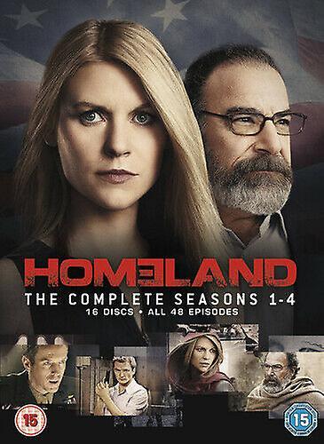 Homeland The Complete Seasons 1-4 DVD (2015) Claire Danes cert 15 16 discs - Region 2