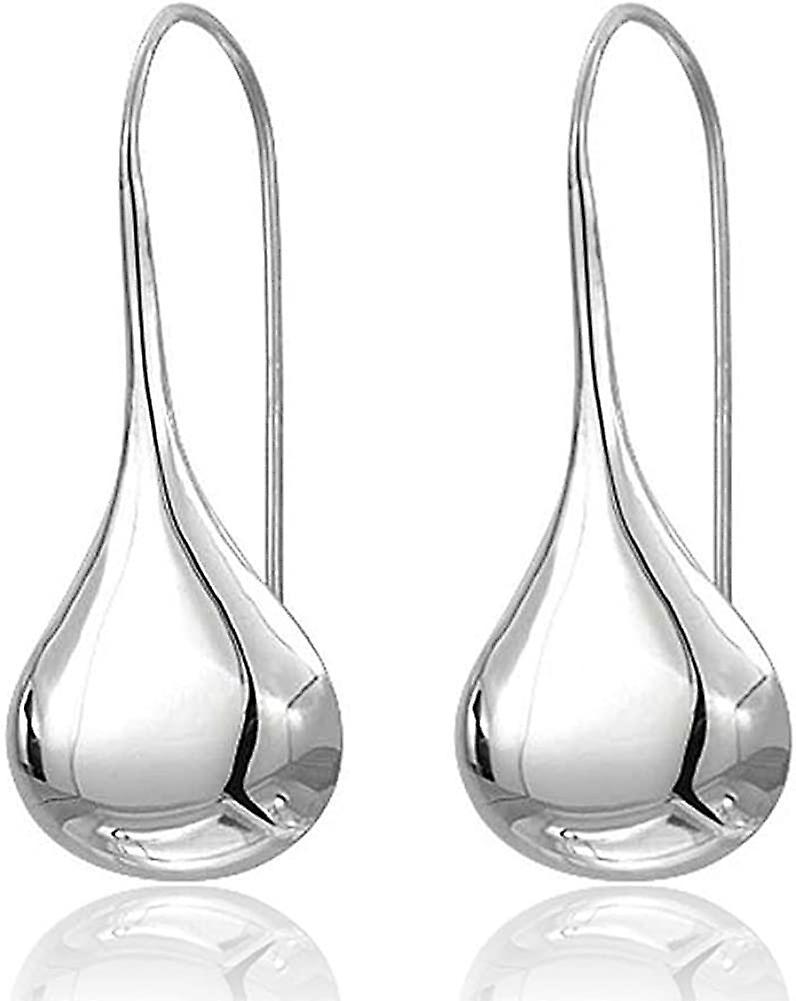 Morakot 925 Sterling Silver Ear Needle With Teardrop & Waterdrop Earrings (silver Waterdrop)