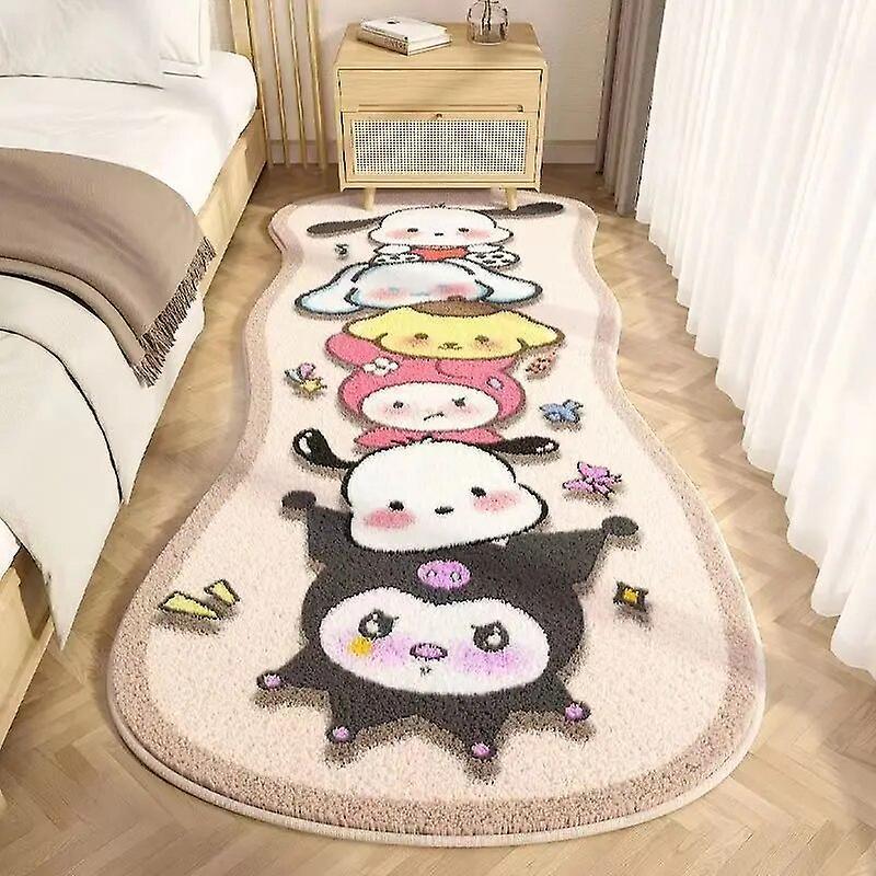 Aionyaaa Sanrio Kawaii Cinnamoroll Mat Kuromi Cartoon Cute Soft Imitation Cashmere Carpet Ins Anime Non-slip Bathroom Absorbent Floor Mat sanrio fa...