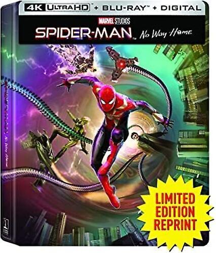 Sony Pictures Spider-Man: No Way Home  [ULTRA HD BLU-RAY REGION: A USA] Ltd Ed, With Blu-Ray, Steelbook, 4K Mastering, Digital Copy USA import