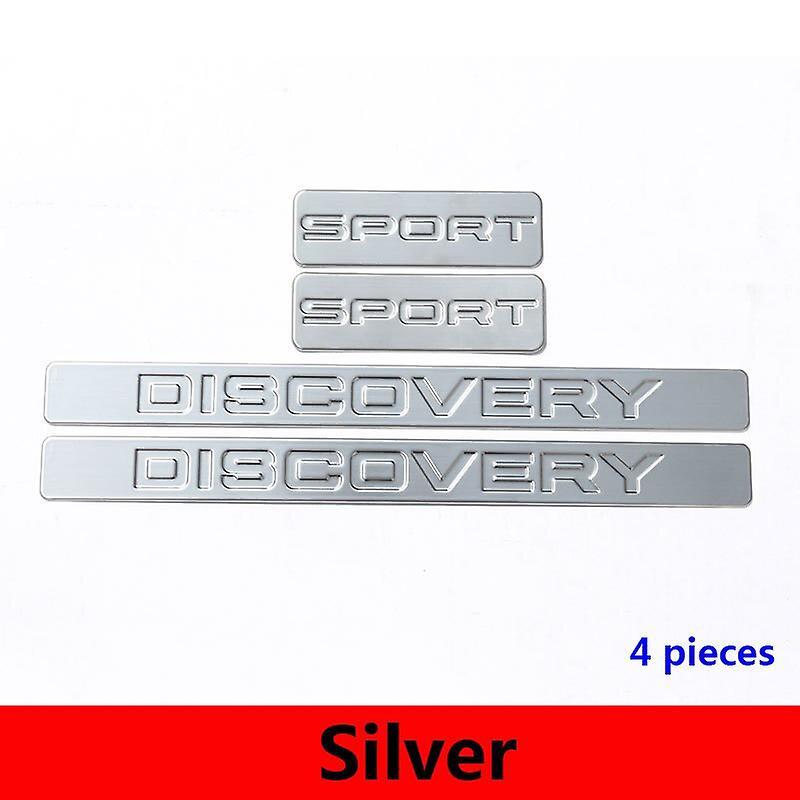 Vehicle For Land Rover Discovery Sport 2015-2021 Stainless Steel Car Door Sill Scuff Plate Cover Trim Stickers Car Accessories Silver