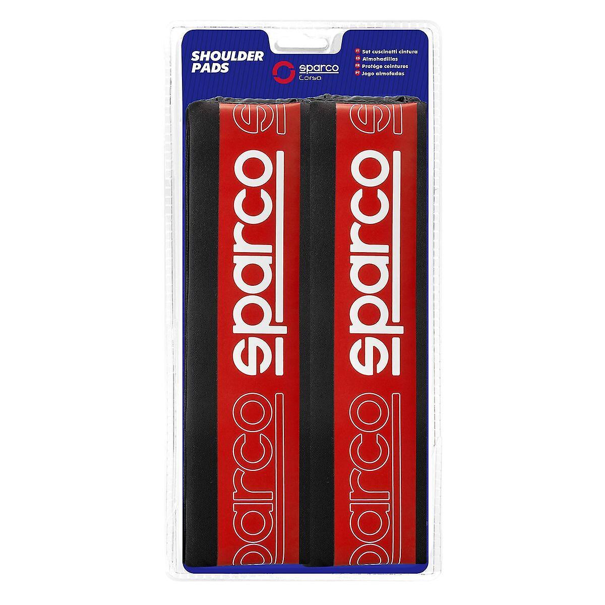 Seat Belt Pads Sparco SPC1208RD Red (2 Units)