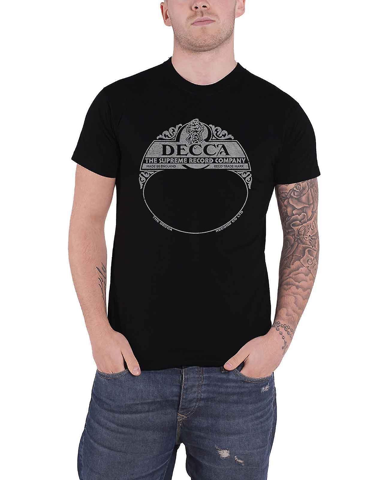 Decca Records T Shirt Supreme Label new Official Mens Black M