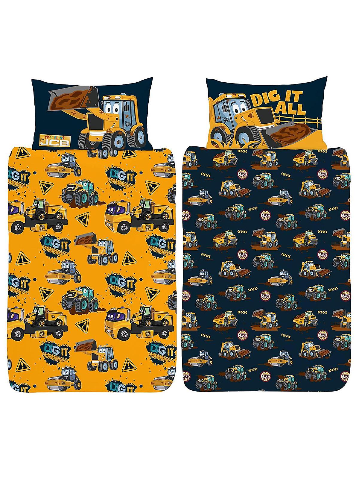 Price Right Home JCB Dig It Duvet Cover and Pillowcase Set Junior