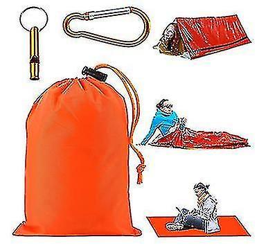 Transpeed Emergency Sleeping Bag Survival Bag Survival Sleeping Bag Thermal Sleeping Bag Camping Orange