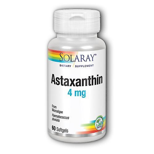 Solaray Astaxanthin, 4 mg, 60 Softgels (Pack of 1)