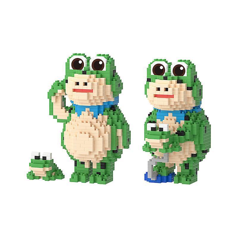 Wfuo 855pcs Frog Building Block Toy, Cartoon Animal Assembly Building Block Toy, Children's Puzzle Toy