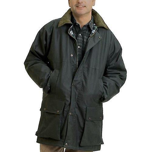 ek Wholesale Game Classic Padded Wax Jacket Up To 5xl Olive M