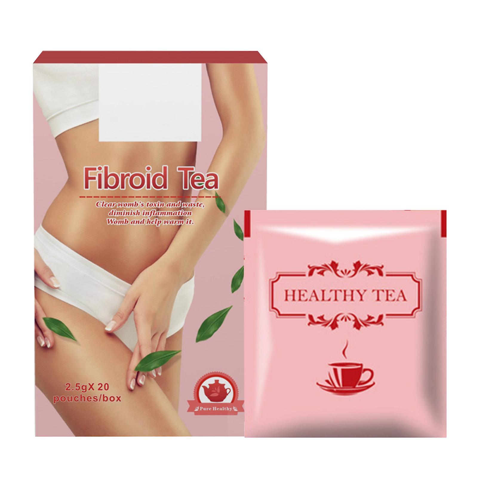 wirlsweal 20 Bags/Box Fibroid Tea Teabags Anti Inflammation Herbal Chinese Health Womb Detox Tea for Home Red