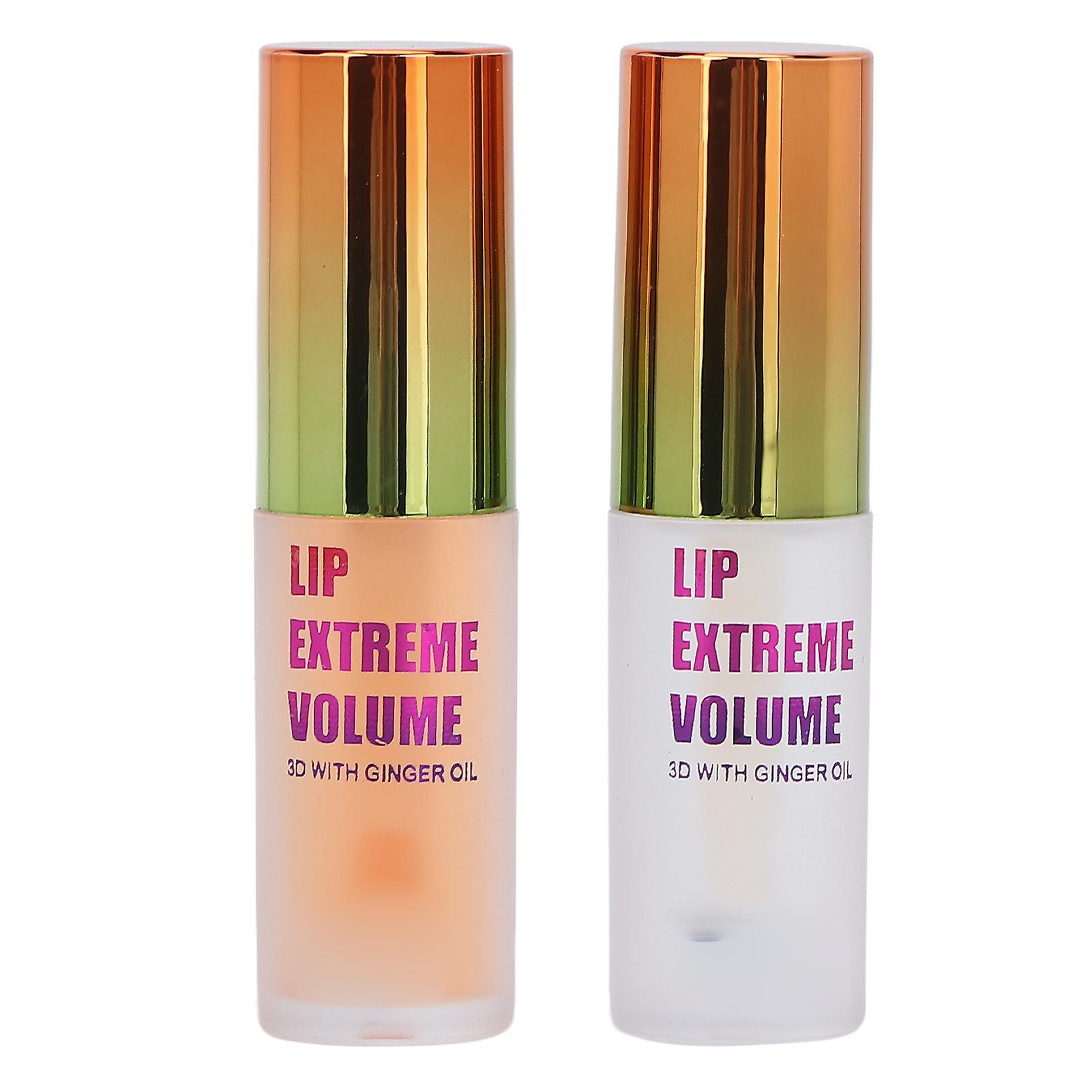 Shenmo 2pcs 4.5g Lip Plumper Plant Extraction Moisturizing Reduce Fine Lines Lip Plumping Gloss