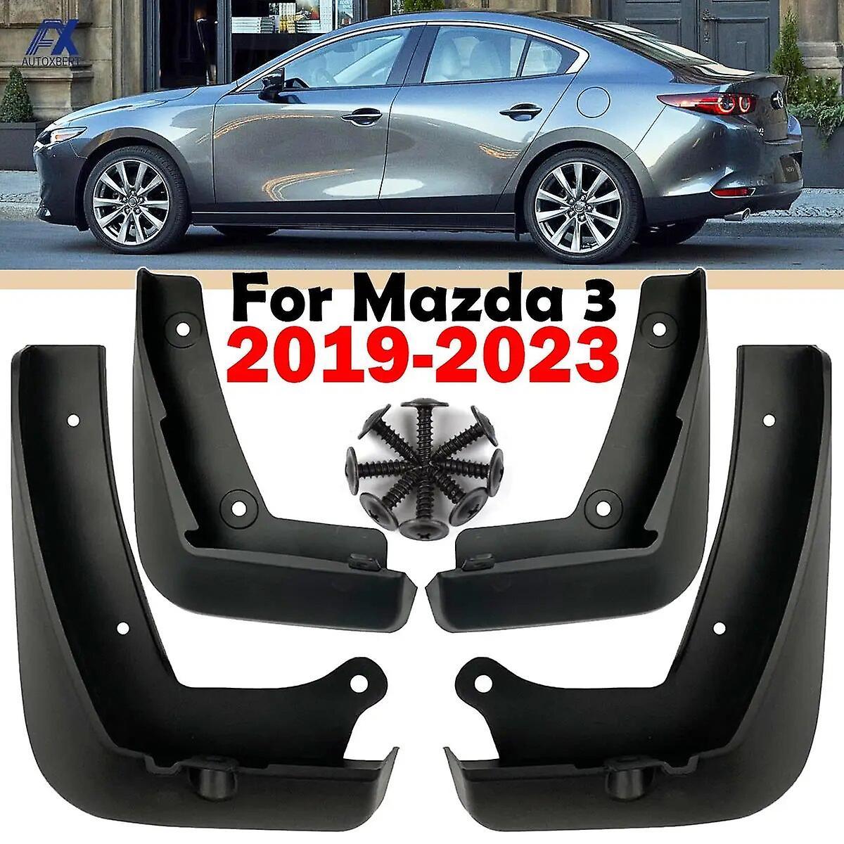 Begleri Set Molded Mud Flaps For Mazda 3 Mazda3 Bp 4dr Sedan Saloon 2019 2020 2021 2022 2023 Splash Guards Mudguards Fender Front Rear