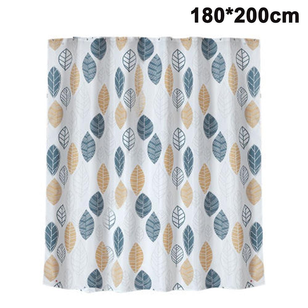 unbrand Waterproof Thick Polyester Shower Curtain Polyester Fabric Waterproof Shower Curtains For Bathroom M